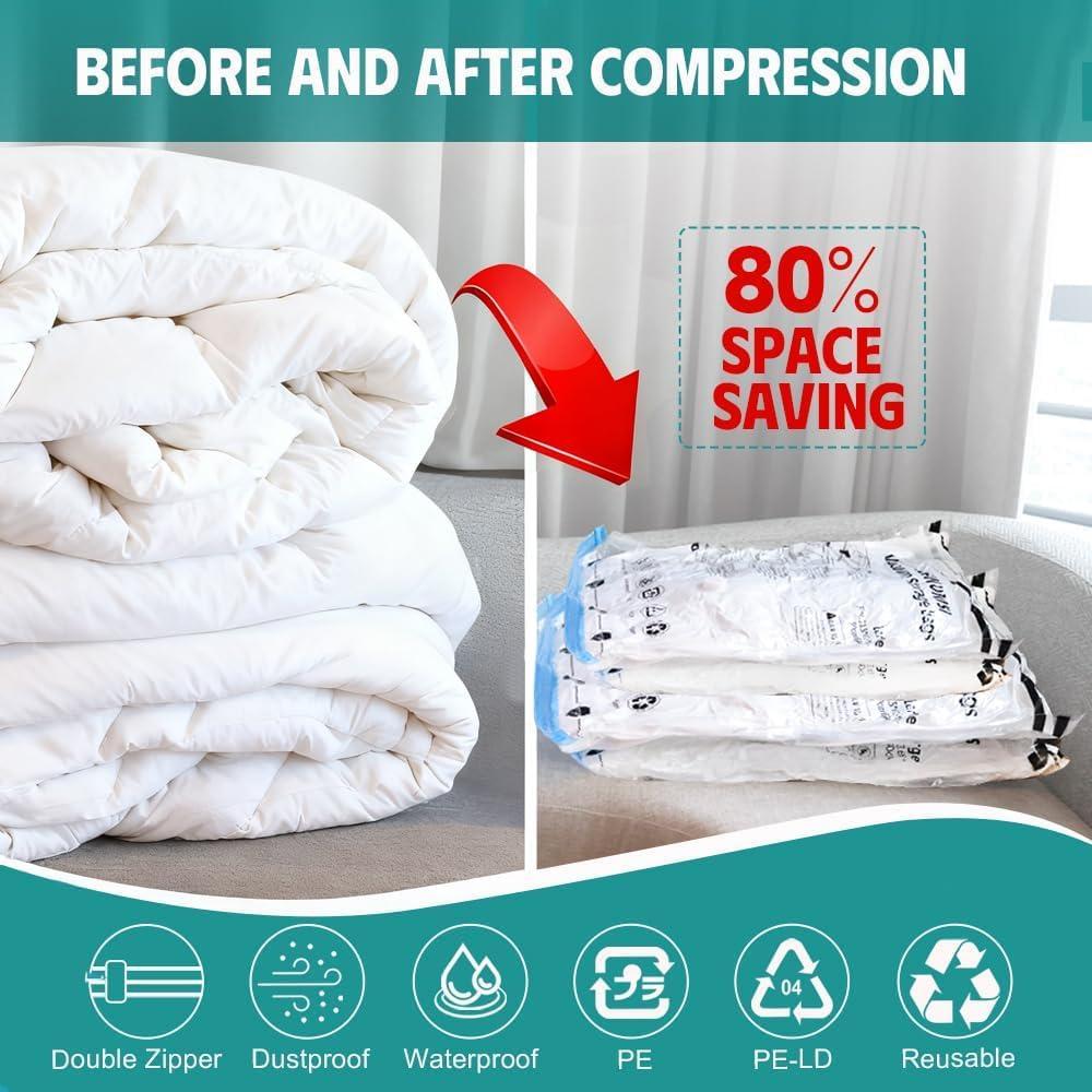 6 Bolsas de Almacenamiento al Vacío Newunisi con Bomba