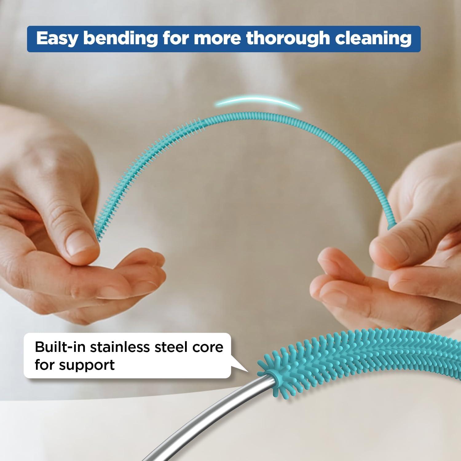 Limpiador de Pajitas de Silicona YOTIME, 2 Piezas, 6mm y 9mm