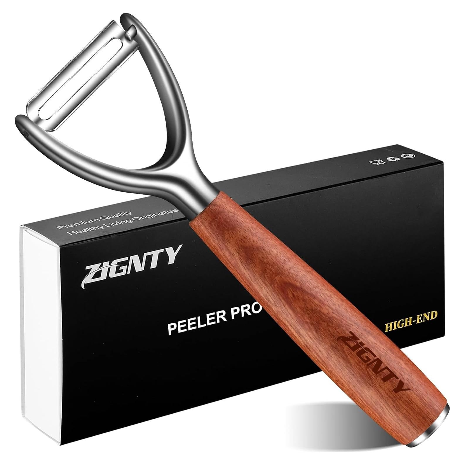 Pelador de Verduras ZIGNTY ZT-A Acero Inoxidable Ergonómico