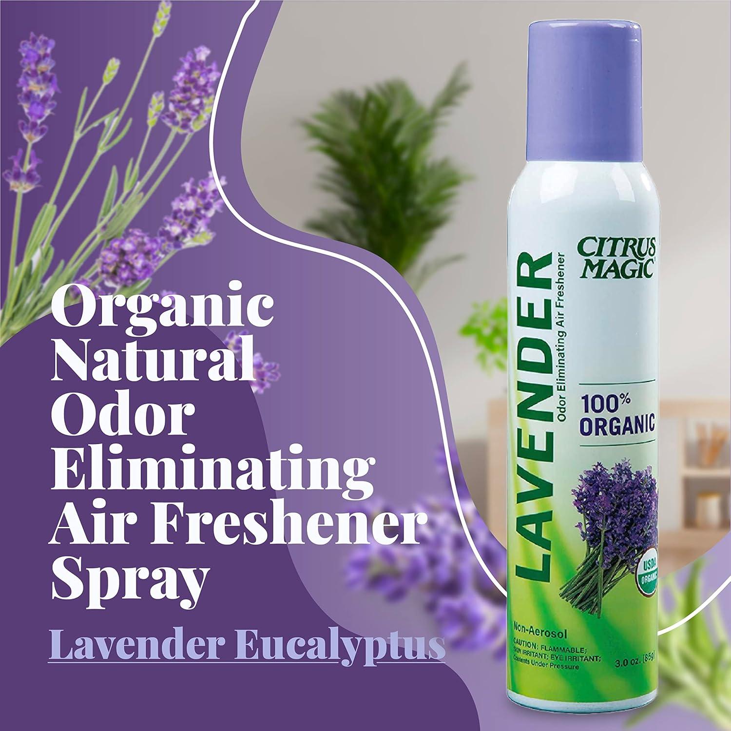 Ambientador Orgánico Citrus Magic Lavanda Eucalipto Pack 3x85g