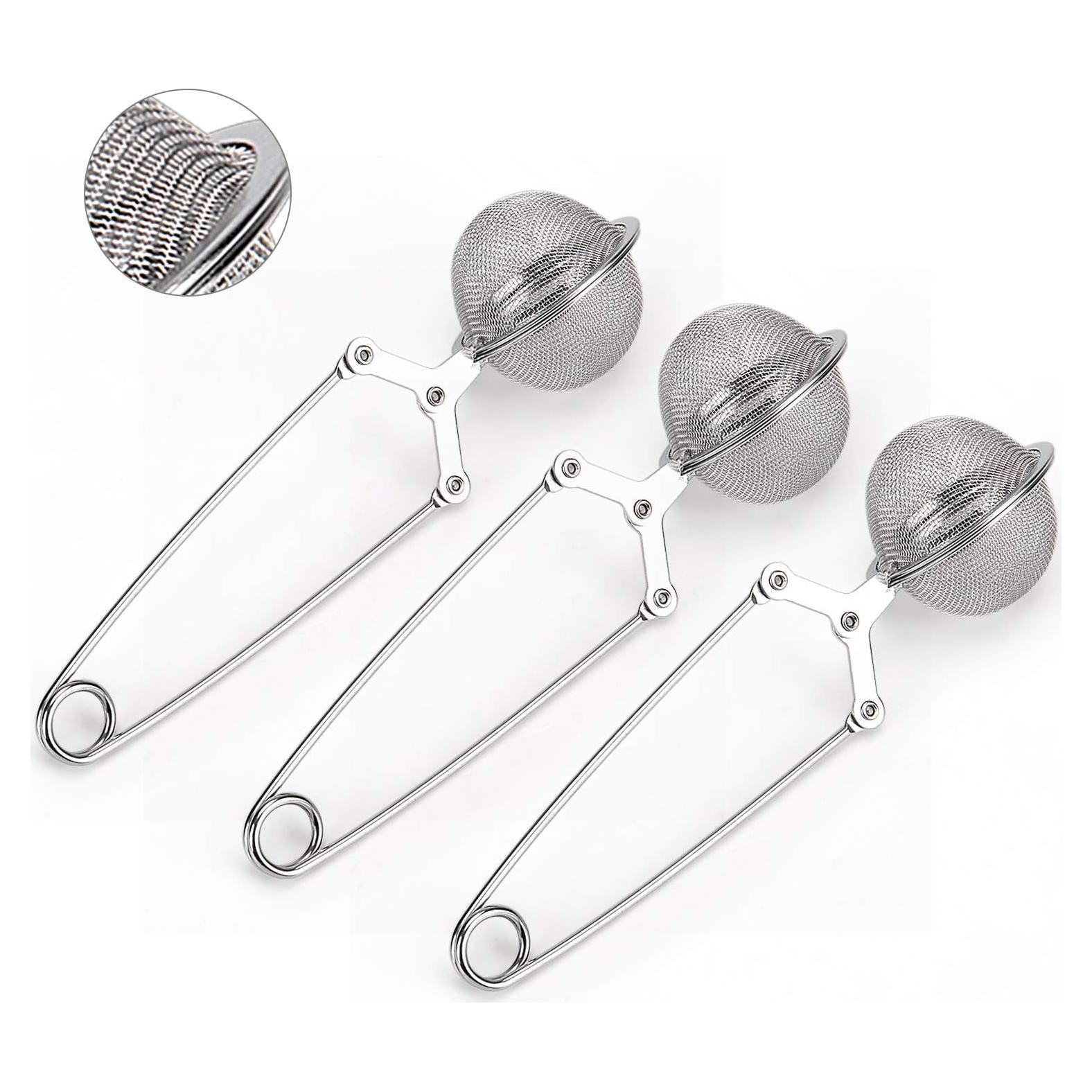 Colador de Té JEXCULL Acero Inoxidable 3 Piezas con Mango