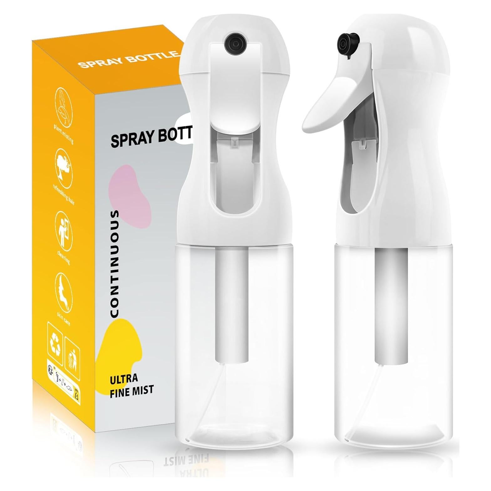 Botella Spray Continuo AMOMELA 200ml 2 Piezas Reutilizable