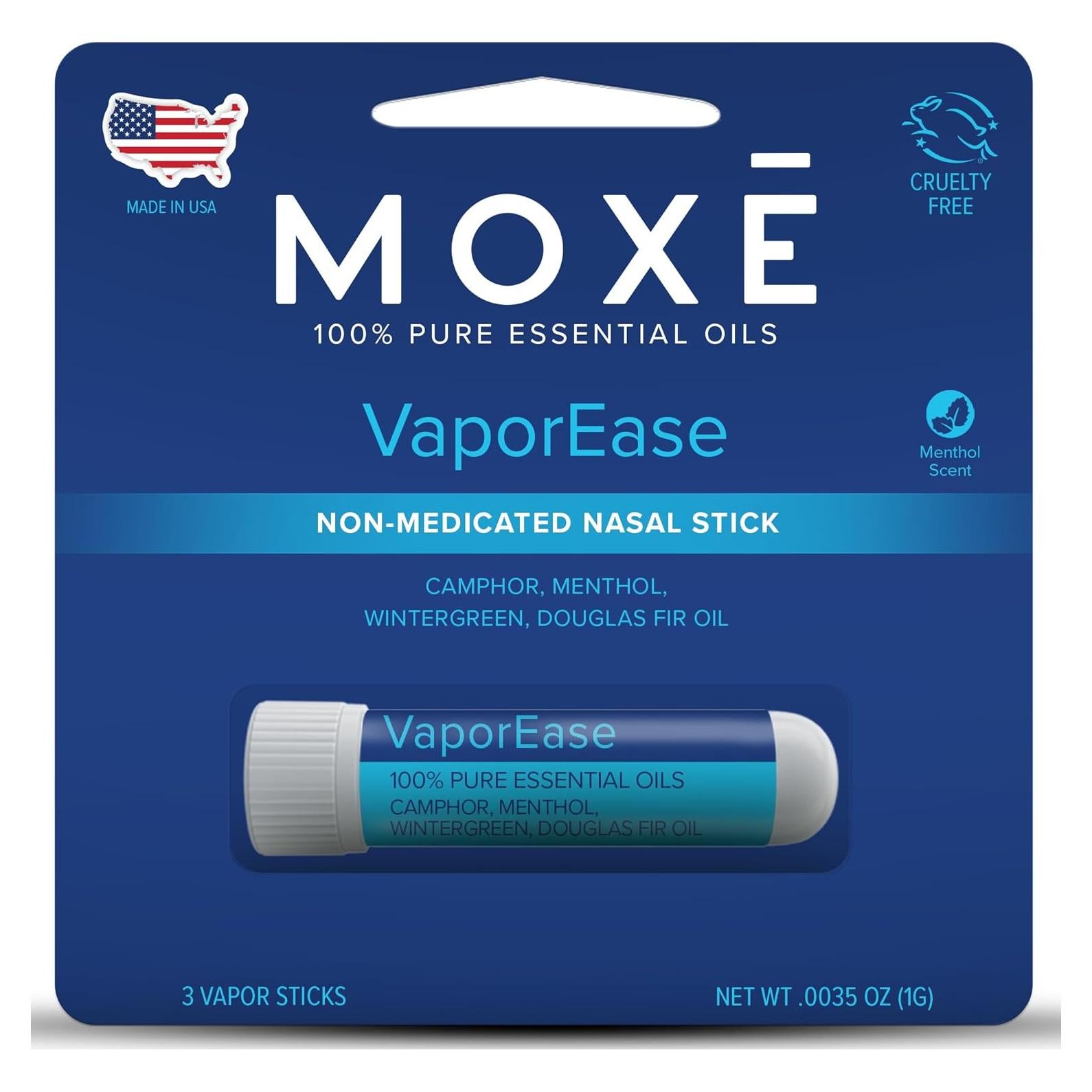 Inhalador Nasal Portátil MOXE VaporEase Aroma Mentol