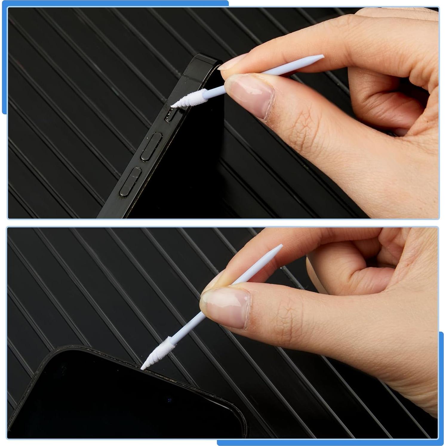 Chinco 200 Hisopos de Limpieza de Espuma 6.5 cm Azul