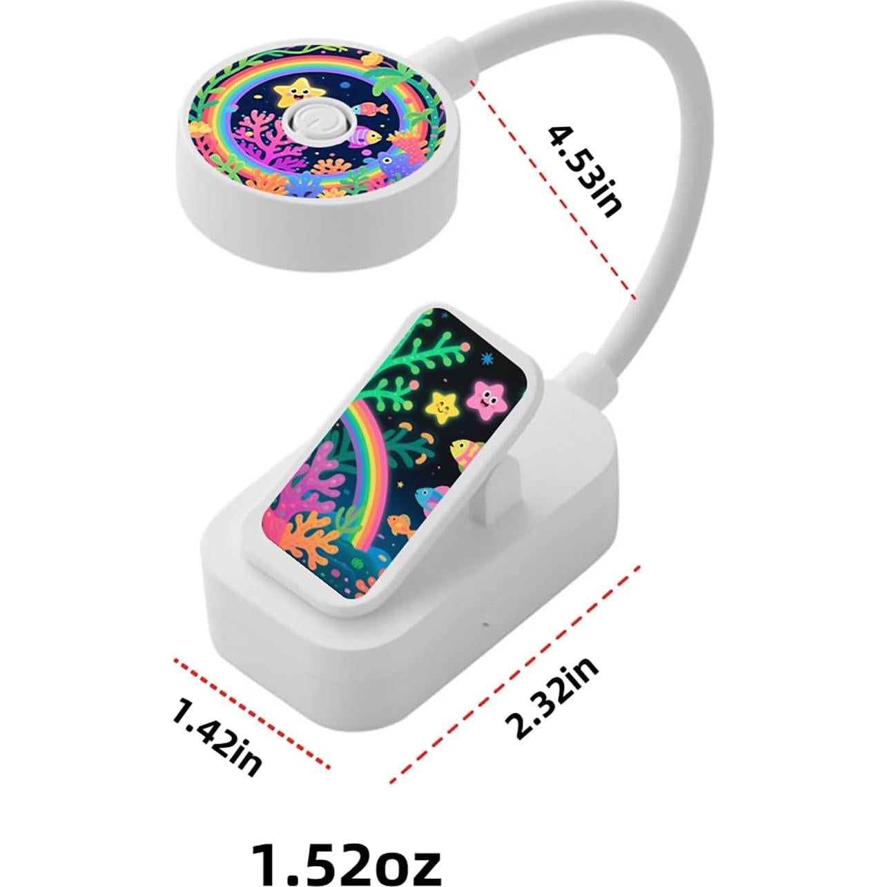 Paquete de 4 luces de lectura Darlur con clip y brillo ajustable