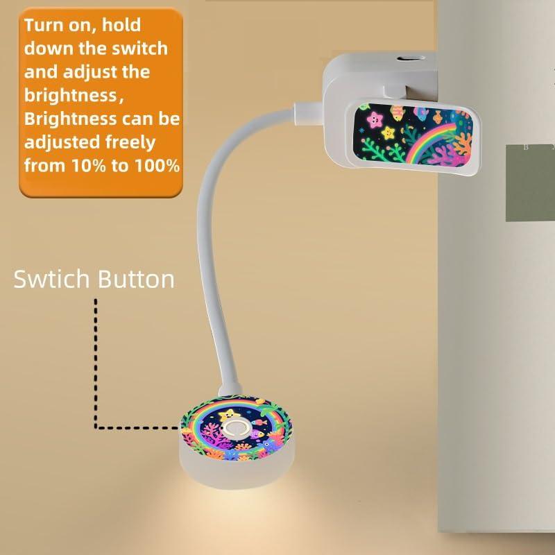 Paquete de 4 luces de lectura Darlur con clip y brillo ajustable
