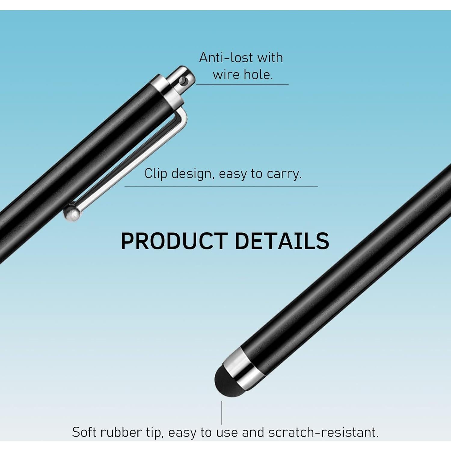 Bolígrafos Stylus Capacitivo AGREJO - Paquete de 10 Colores