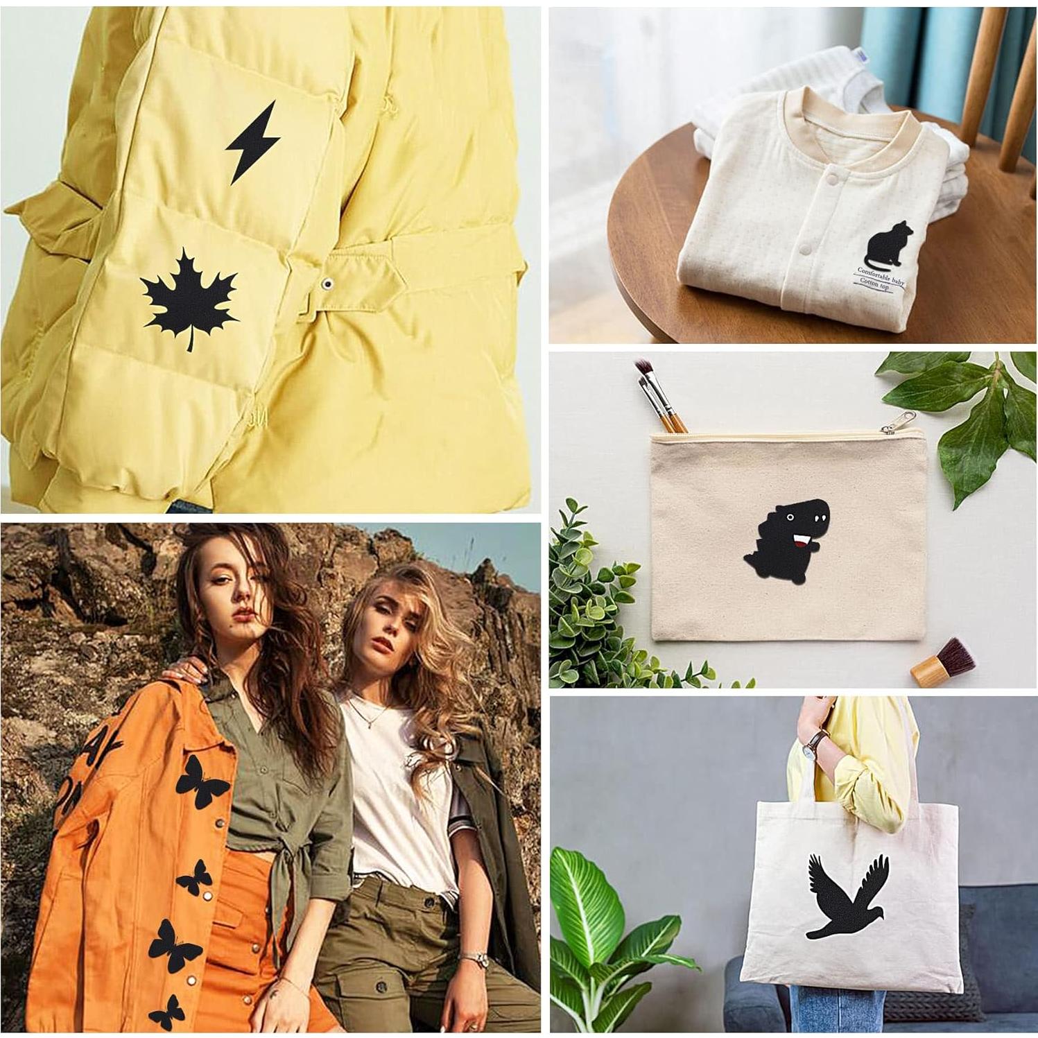 Parches de Planchar Augshy 29 Piezas 12.4 x 9.4 cm Negro