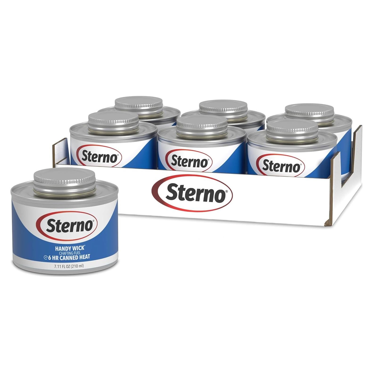 Latas de Combustible Sterno Handy Wick - Paquete de 6, 6 Horas