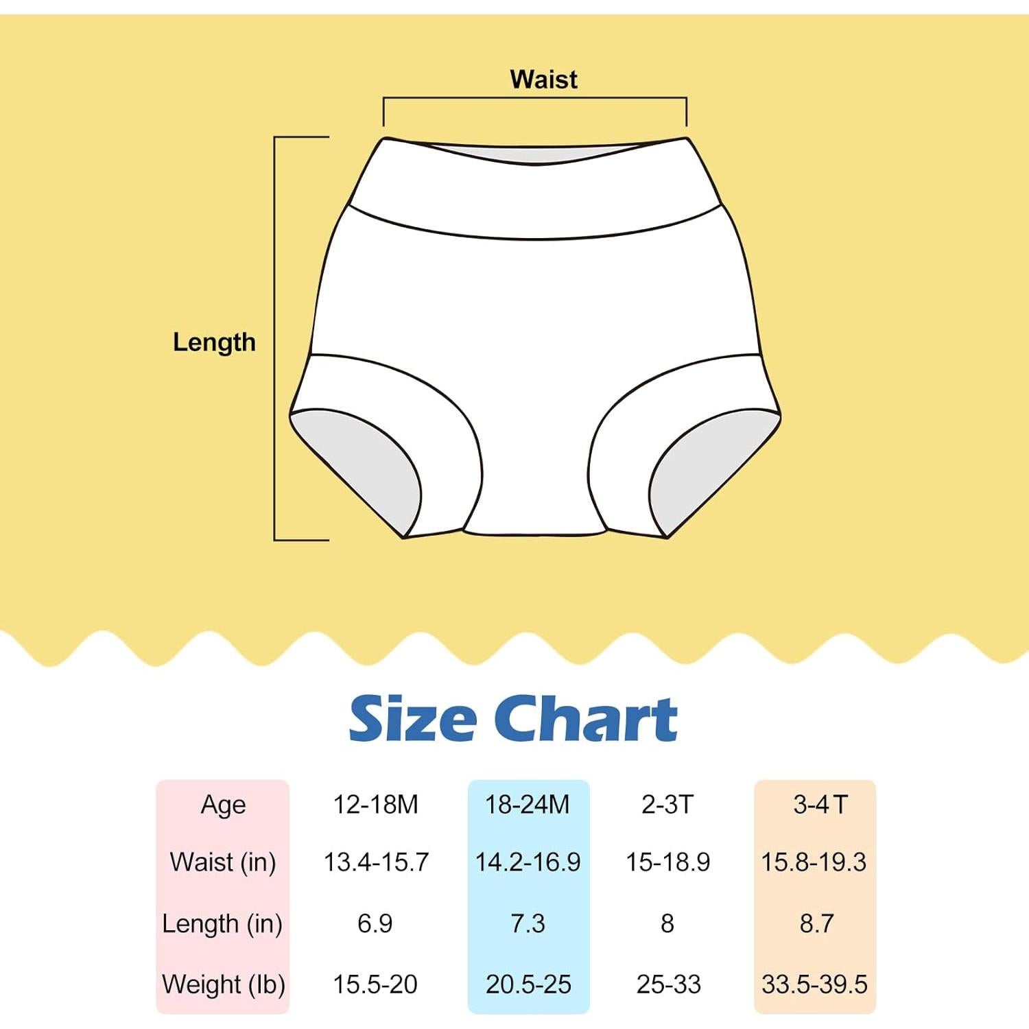 Pañales de Natación Reutilizables Alvababy 3 Piezas 2-3T