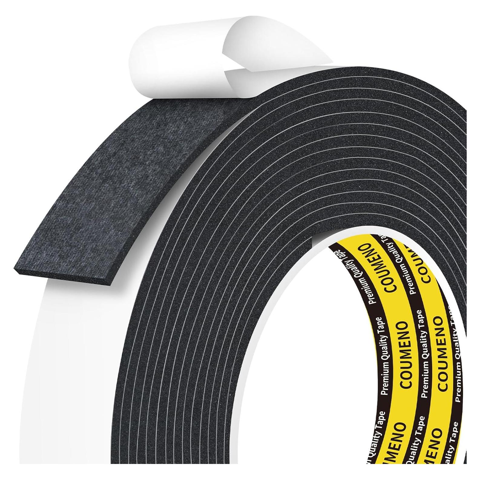 Cinta de Espuma Adhesiva COUMENO 2.49cm x 3.00m Negra