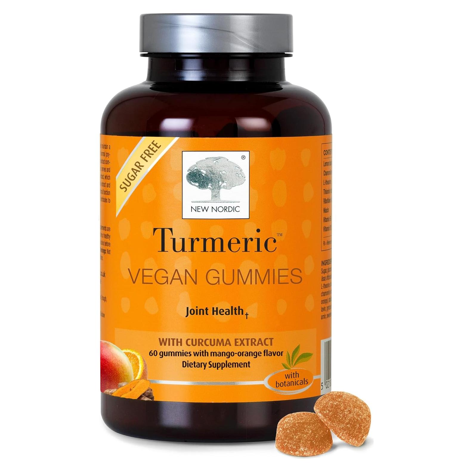 Gominolas de Cúrcuma Nuevo Nordic 300 mg Sin Azúcar 60 Unidades