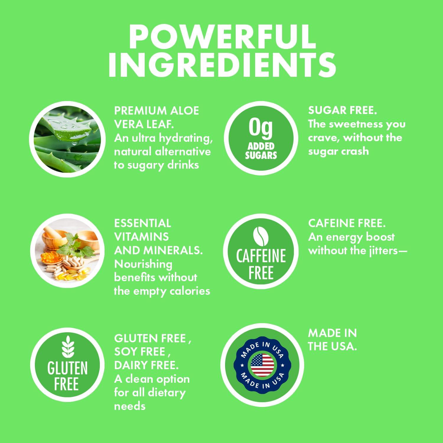 Mezcla de Bebida de Aloe Vera Orgánico ¡Sí Puedes! Hibisco 40 Porciones