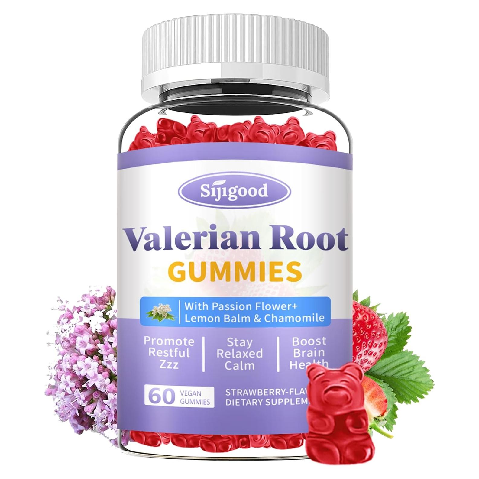 Gomitas de Raíz de Valeriana Sijigood 60 Unidades Sabor Fresa