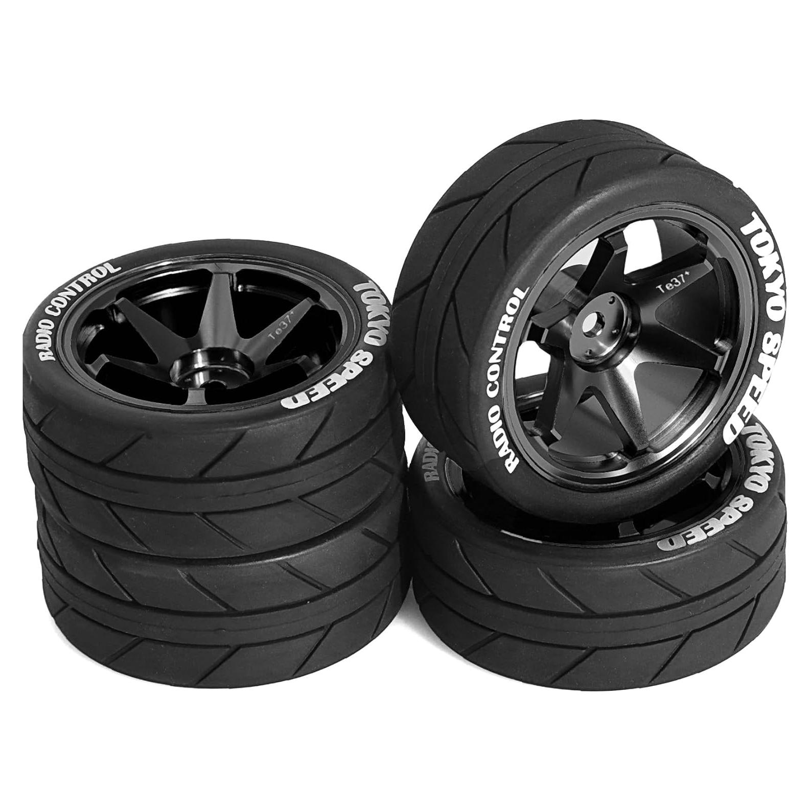 Neumáticos y Ruedas 1/10 RC Chanjorlin para Carretera 65mm