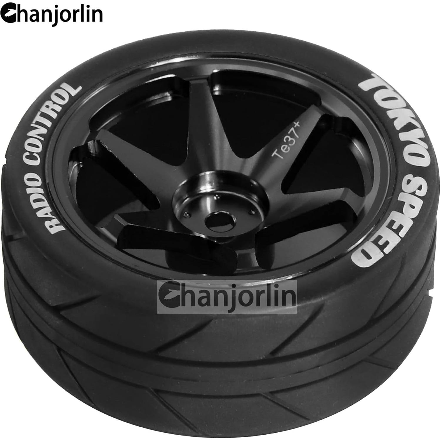 Neumáticos y Ruedas 1/10 RC Chanjorlin para Carretera 65mm