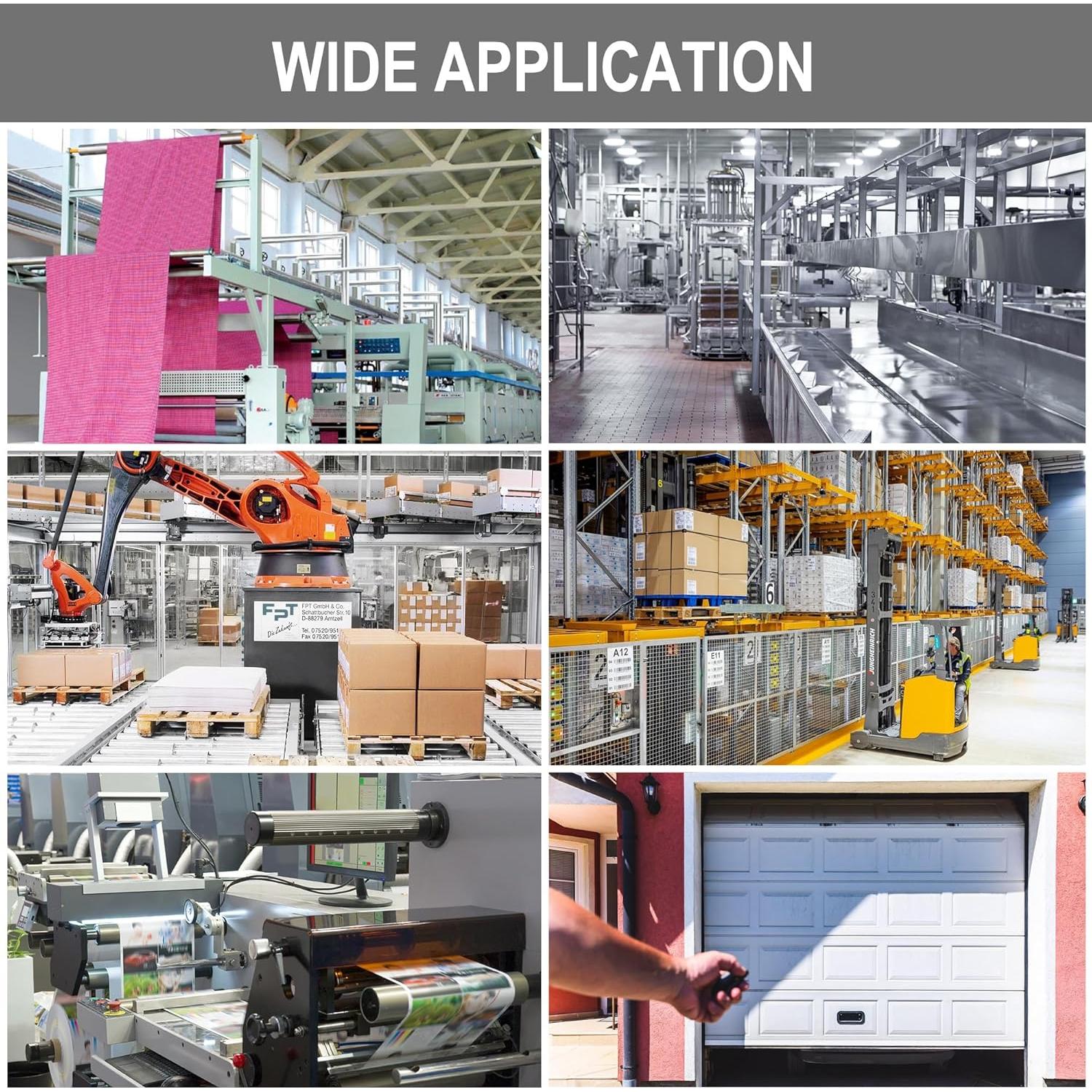 Motor de Puerta de Garaje BEMONOC 12V CC 30W 45 RPM Alto Par