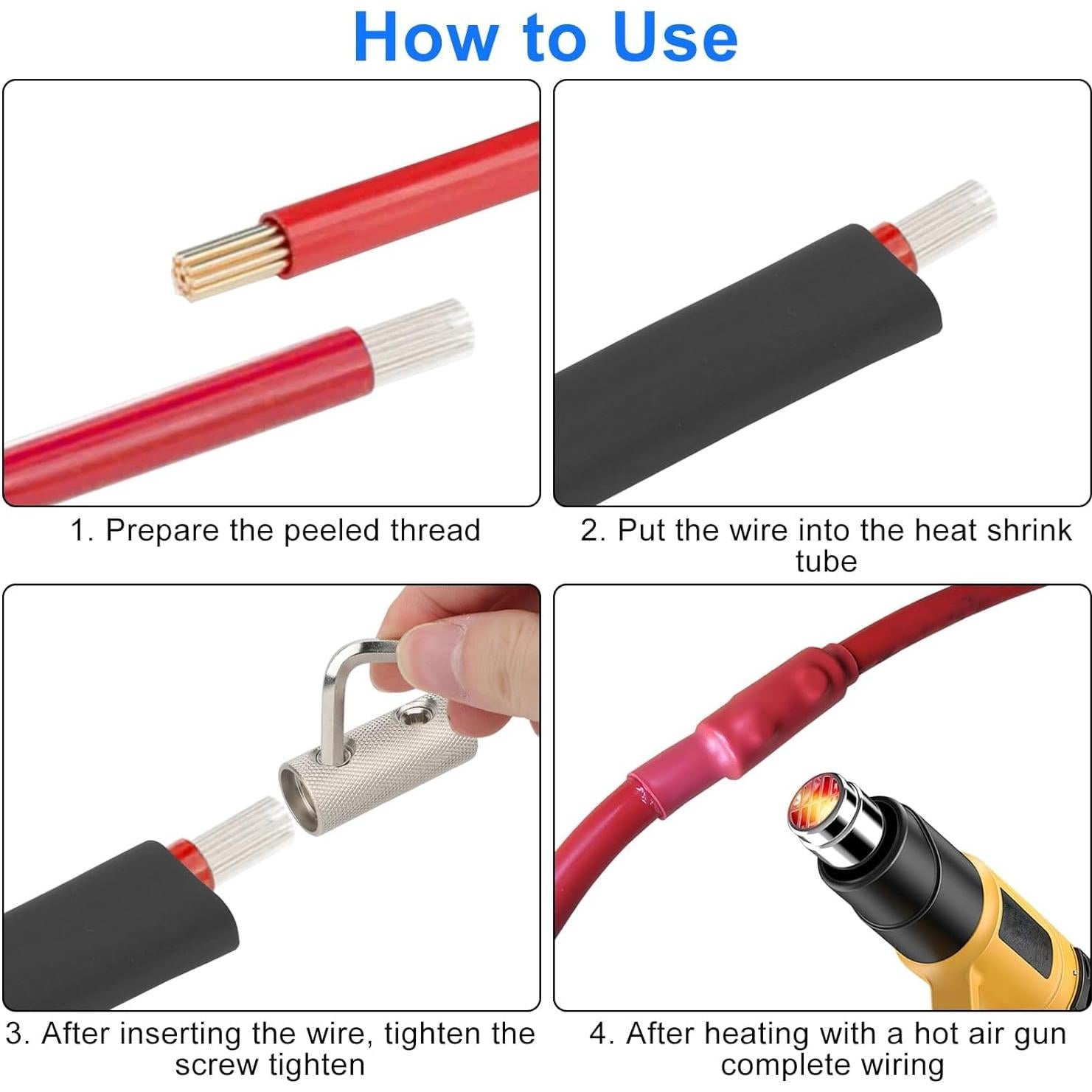 Conectores de Empalme de Cable 0 Gauge Linkstyle - 4 Piezas