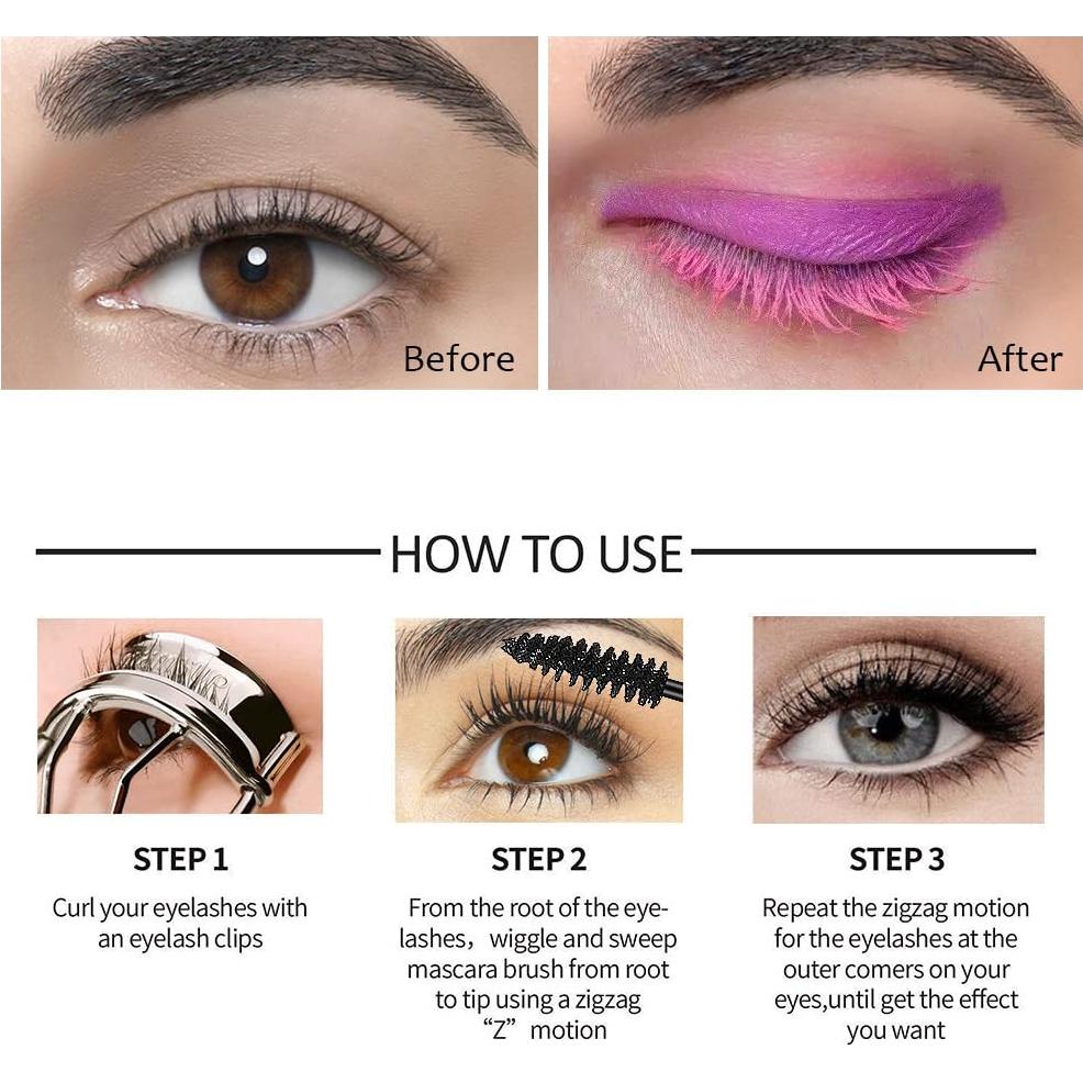 Máscara de Pestañas Impermeable BINGBRUSH 3 Colores 40g