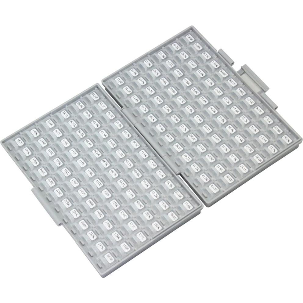 Kit de Resistores SMD AideTek 1206 RoHS 491 Valores 100pcs