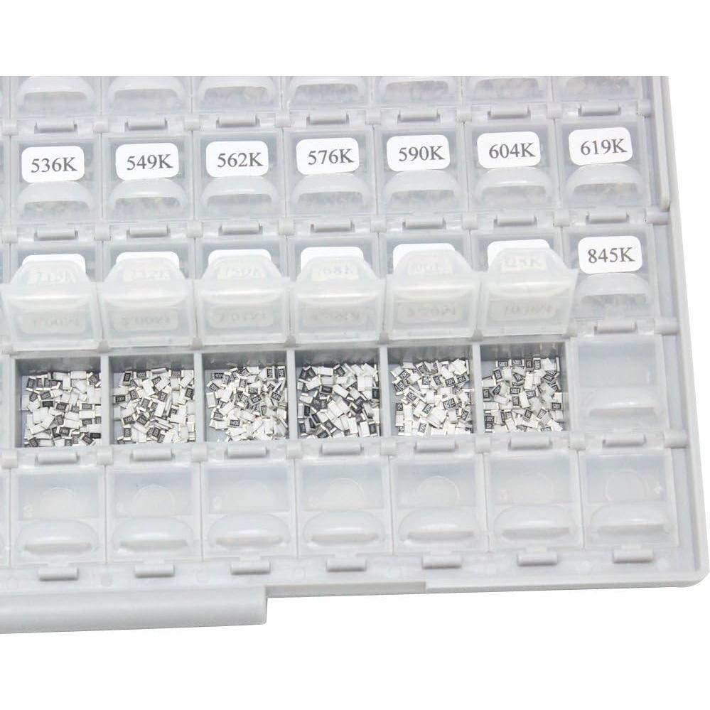 Kit de Resistores SMD AideTek 1206 RoHS 491 Valores 100pcs