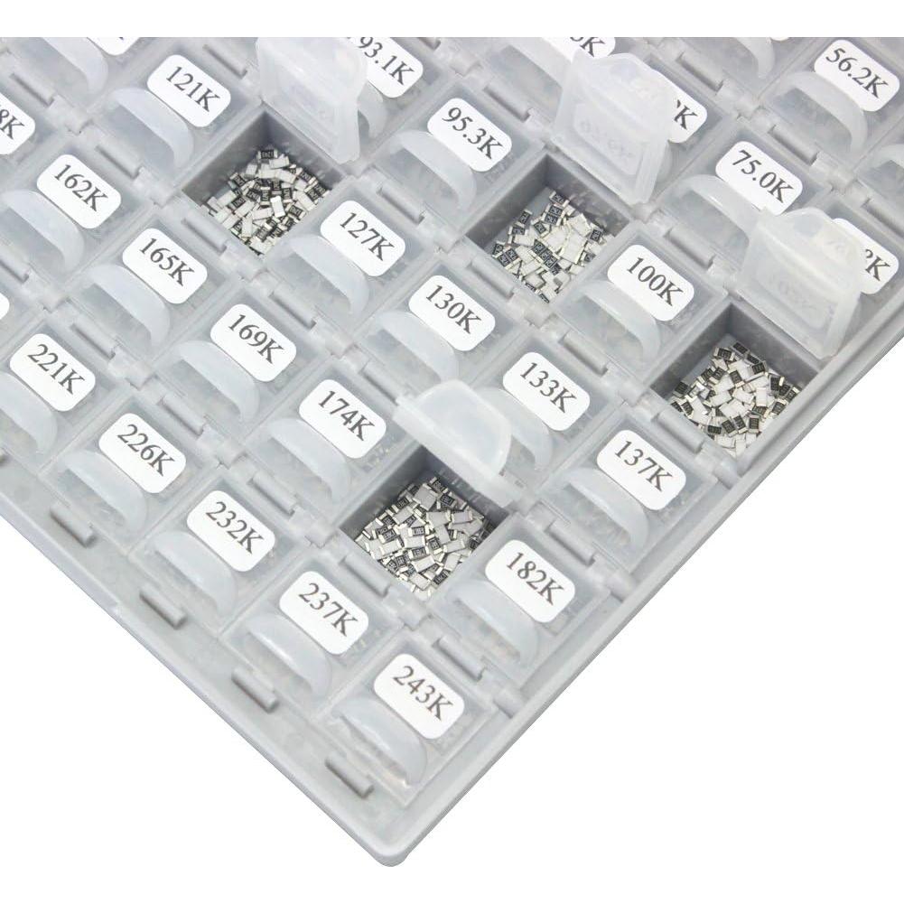 Kit de Resistores SMD AideTek 1206 RoHS 491 Valores 100pcs