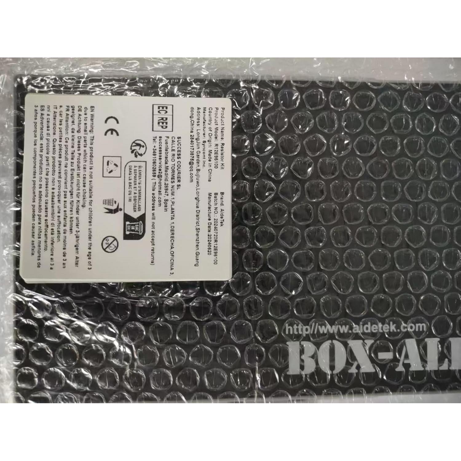 Kit de Resistores SMD AideTek 1206 RoHS 491 Valores 100pcs