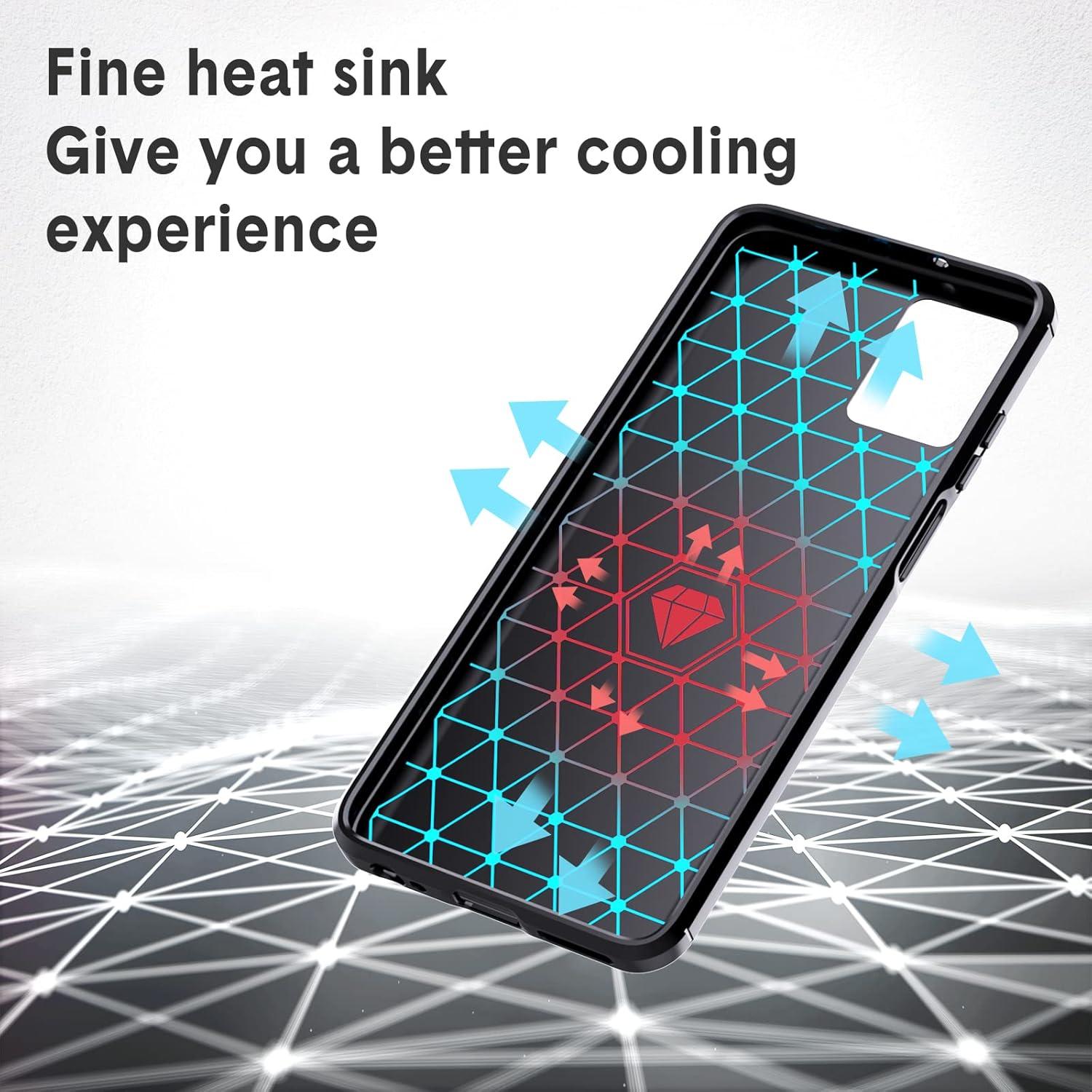 Funda TPU Antideslizante Natbok para Moto E13 - Negro