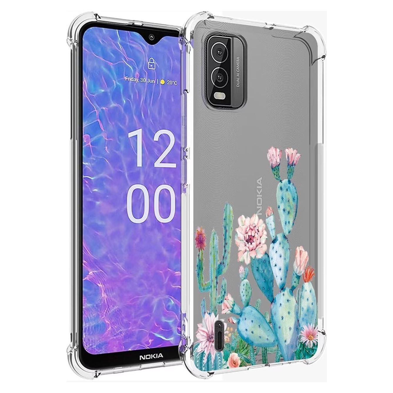 Funda protectora Nokia C210 Sidande TPU Floral 6.3"