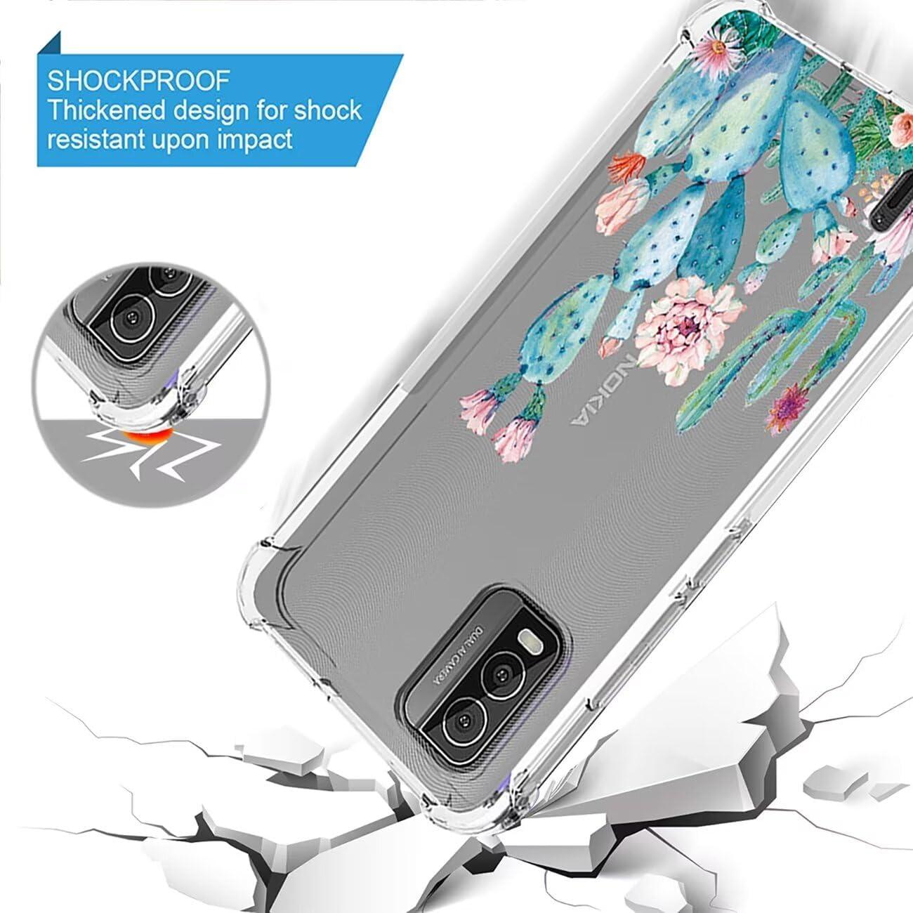 Funda protectora Nokia C210 Sidande TPU Floral 6.3"