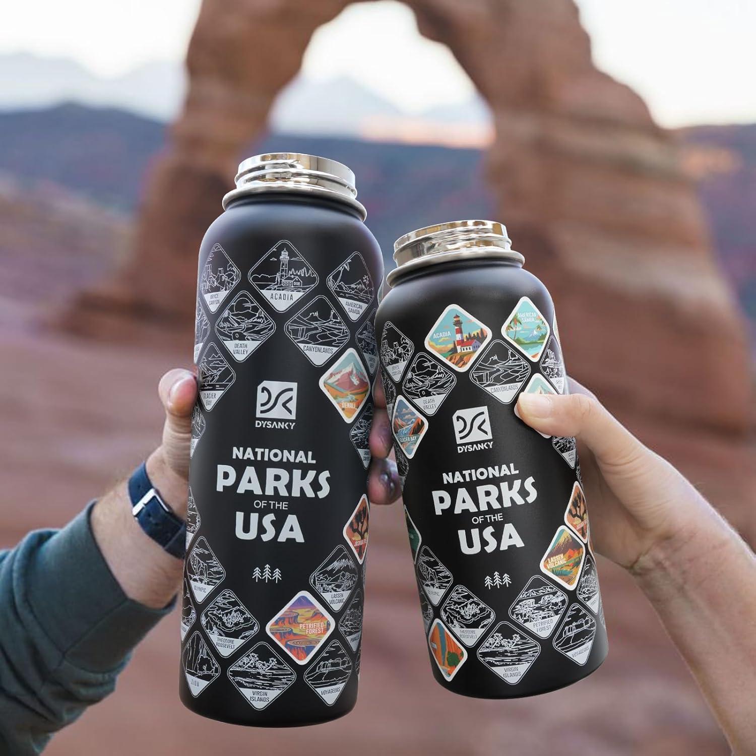 Botella de Agua DYSANKY 32 oz Acero Inoxidable Aislada