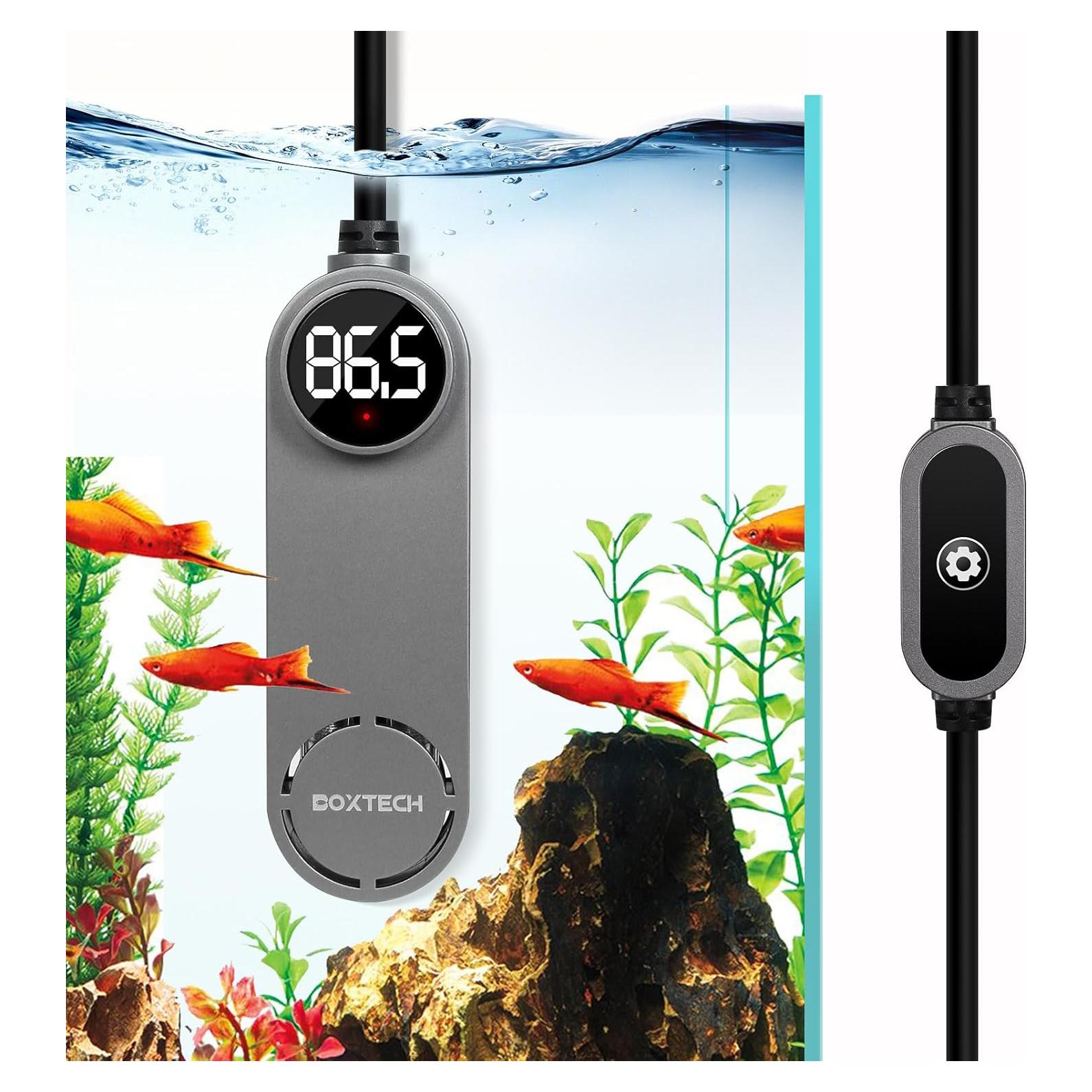 Calentador de Acuario Boxtech 50W Mini para 11-45 Litros