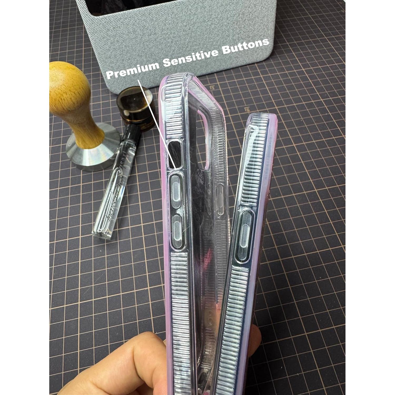 Funda KIOMY Gatito Rosa para iPhone 12/12 Pro - TPU a Prueba de Golpes