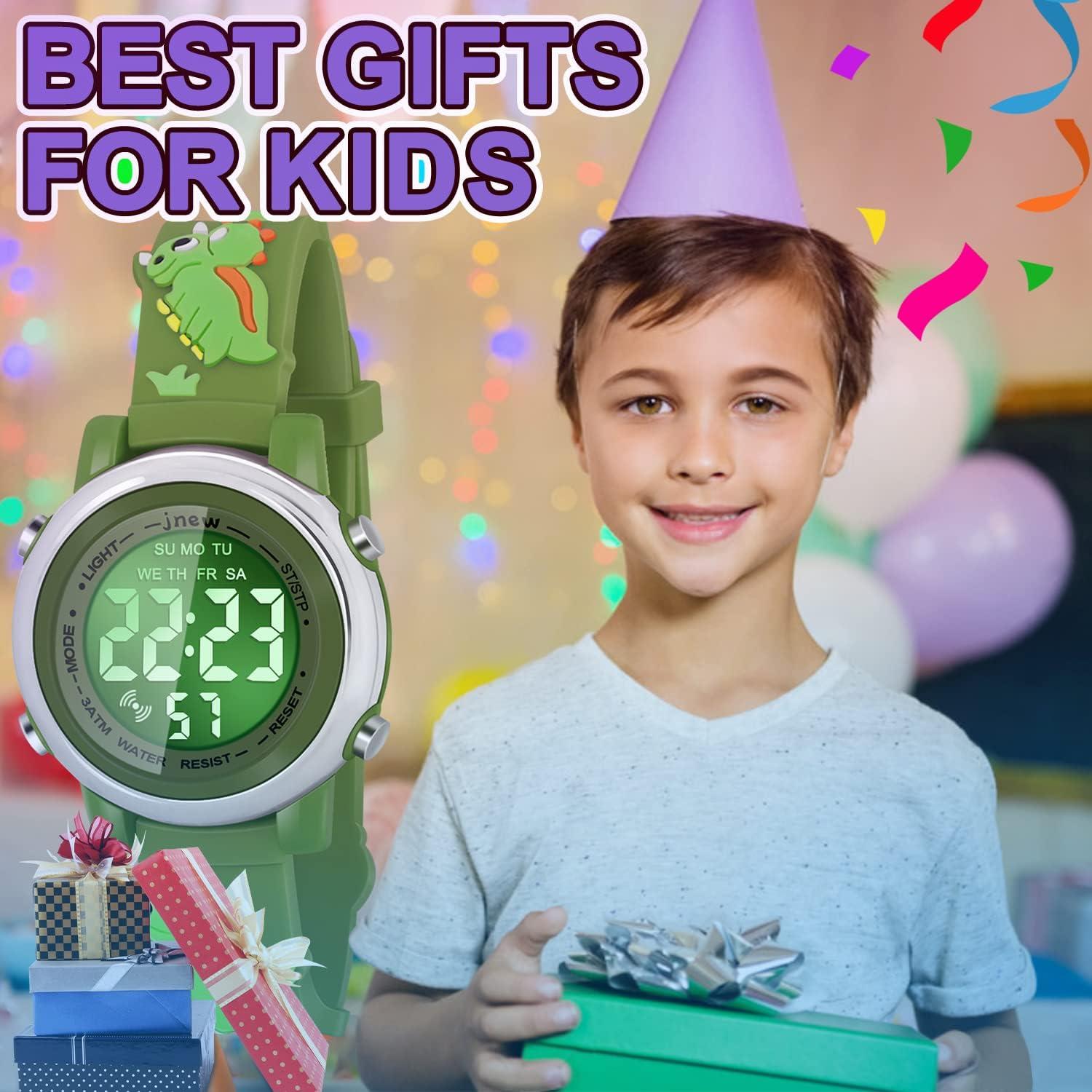 Reloj Digital Infantil Viposoon A382 Impermeable Verde Militar