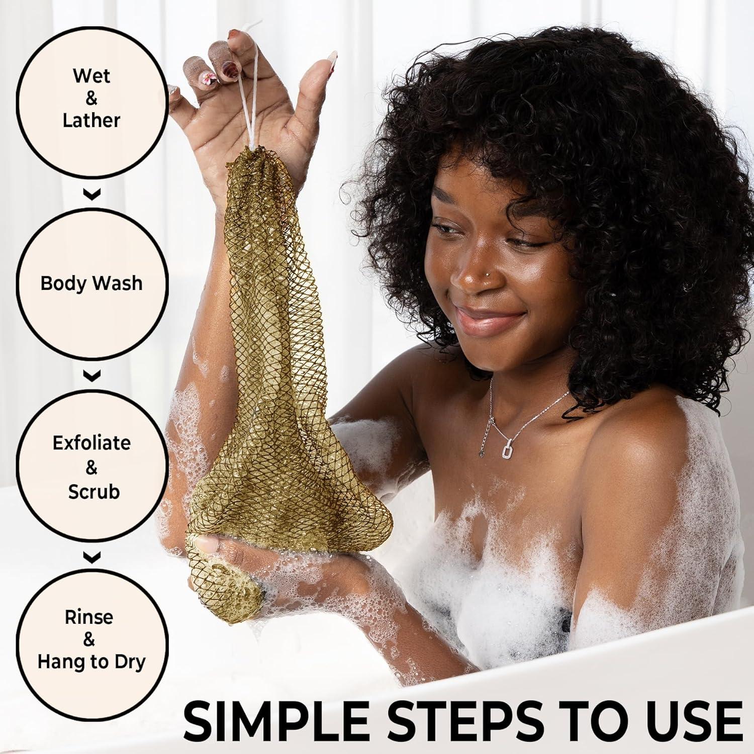 Esponja Exfoliante de Red Africana MINISENTIALS 101.6 cm