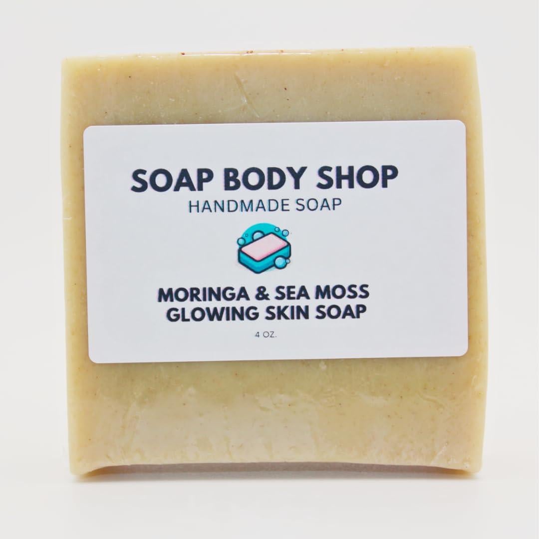 Jabón Radiante de Moringa y Musgo Marino - 1 Paquete