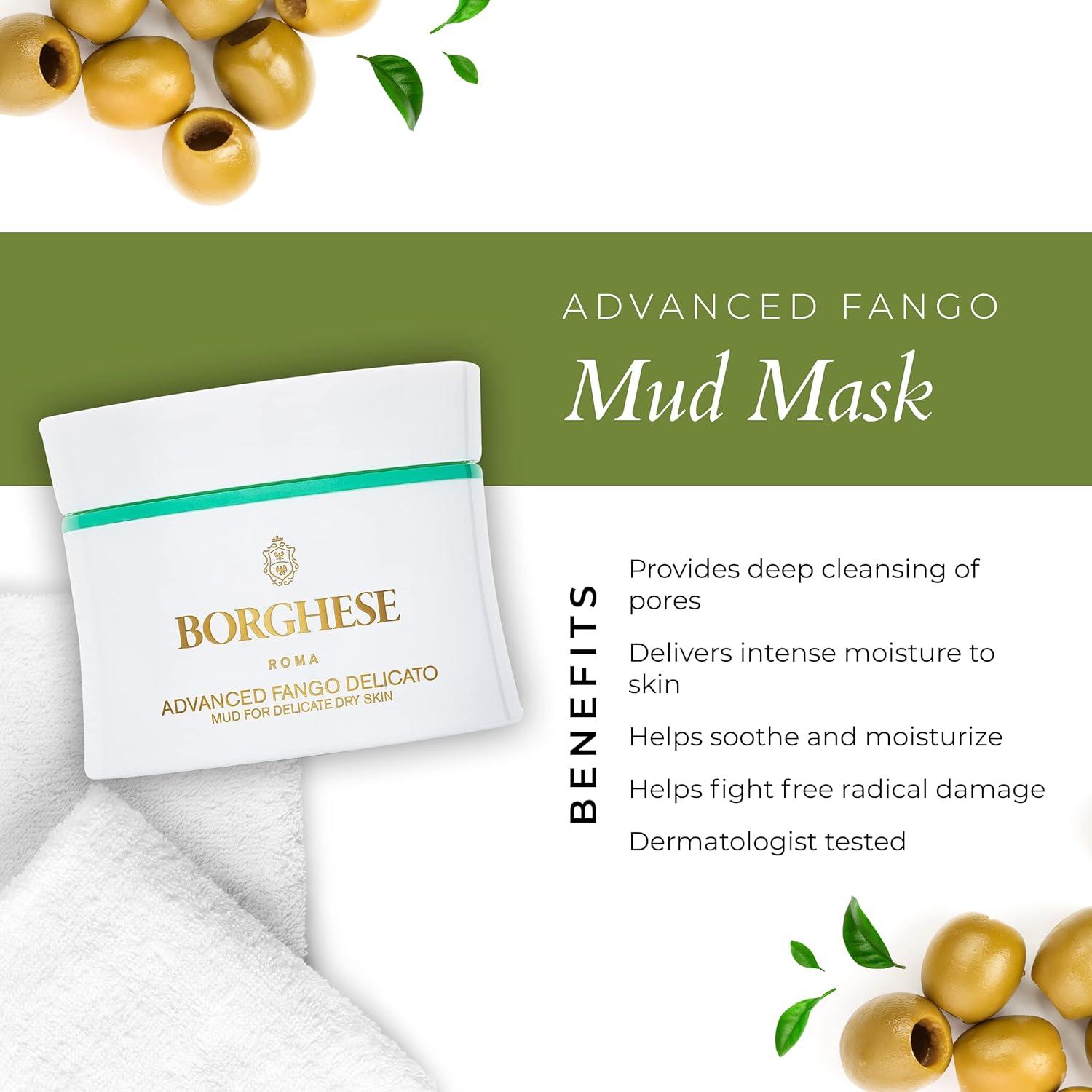 Mascarilla de Barro Hidratante Borghese 76.5g Piel Delicada