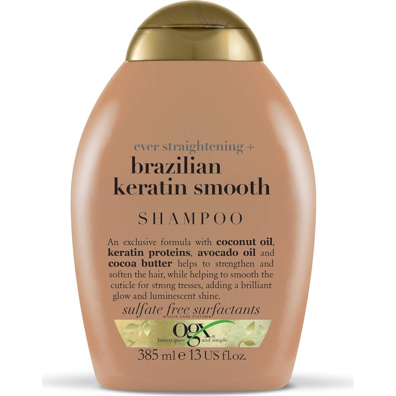 Champú y Acondicionador OGX Queratina Brasileña 368.5 g Set 2