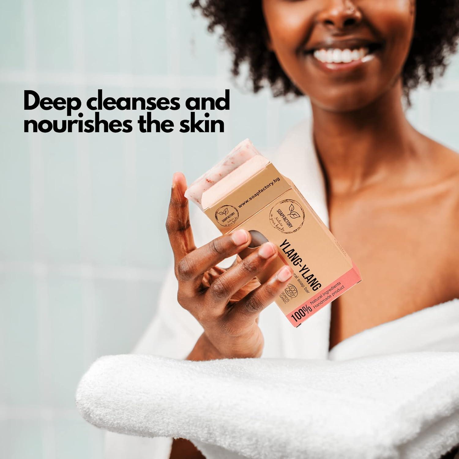 Jabón Orgánico SoapFactory con Ylang Ylang 330g Vegano