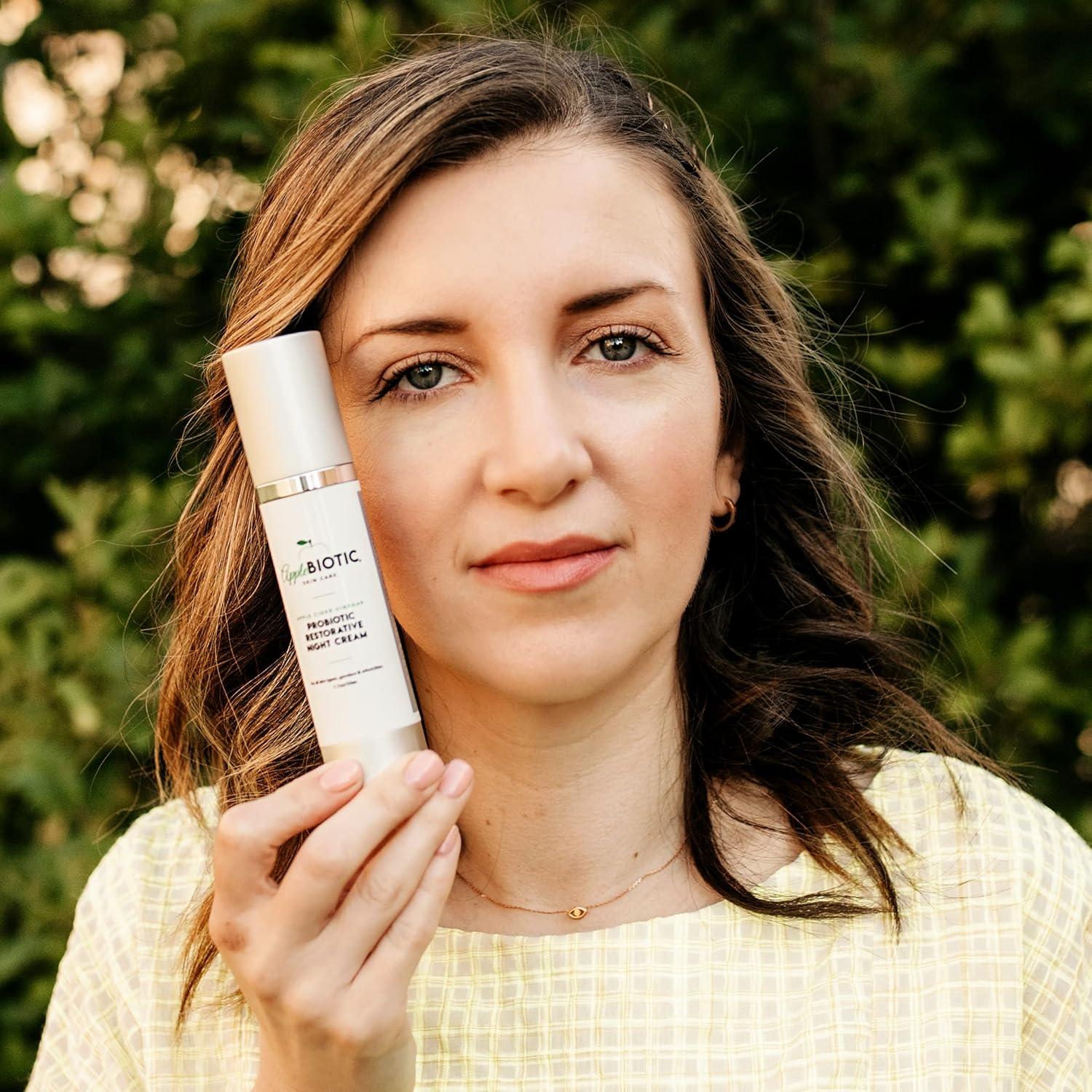 Crema Nocturna Hidratante AppleBiotic 2 PK con Vinagre de Sidra