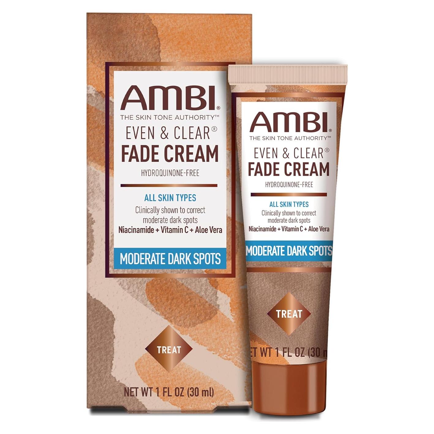 Crema Desvanecedora Ambi Even & Clear 29.57 ml - Hiperpigmentación