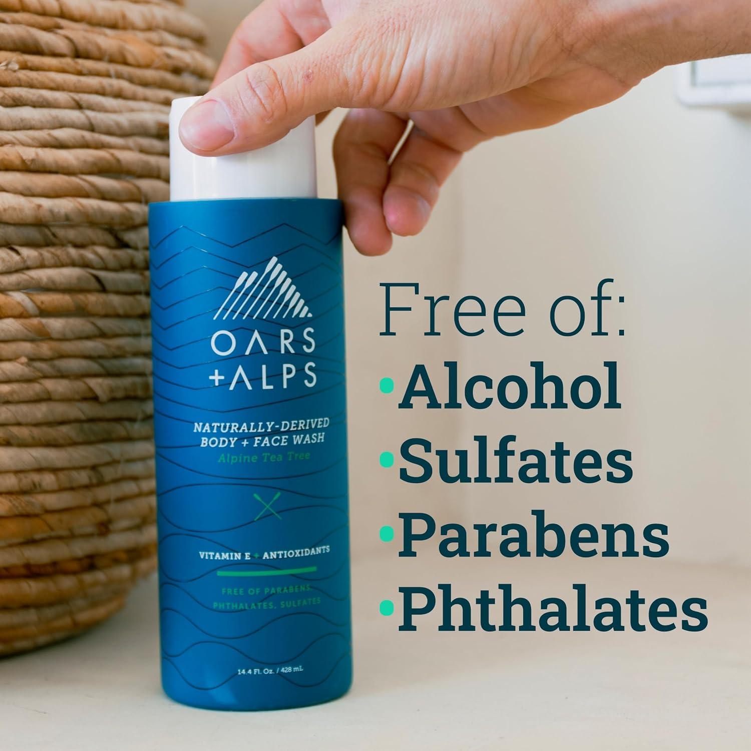 Gel Limpiador Hidratante Oars + Alps 400 ml para Hombres