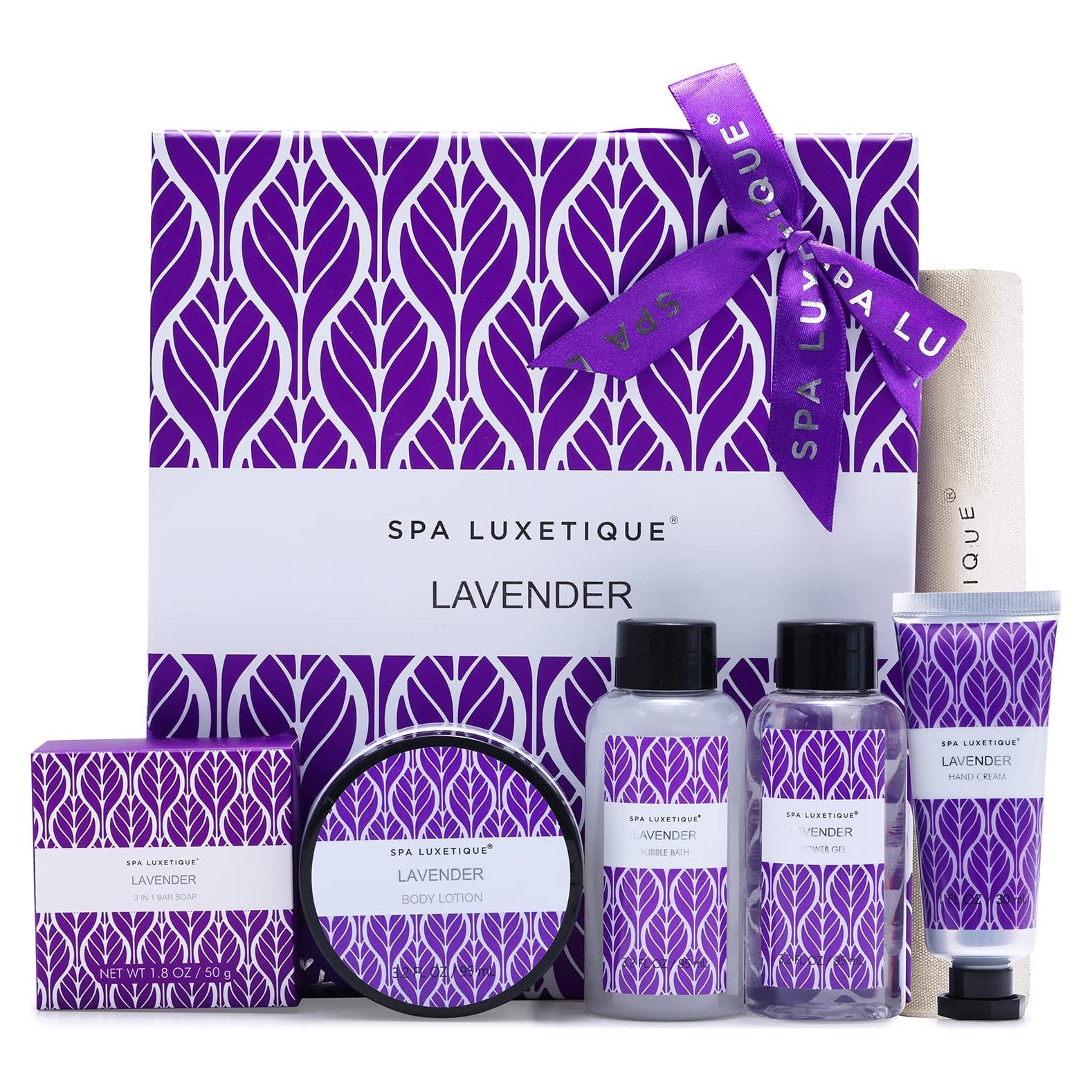 Set de Baño Spa Luxetique Lavanda - Regalo para Mujeres