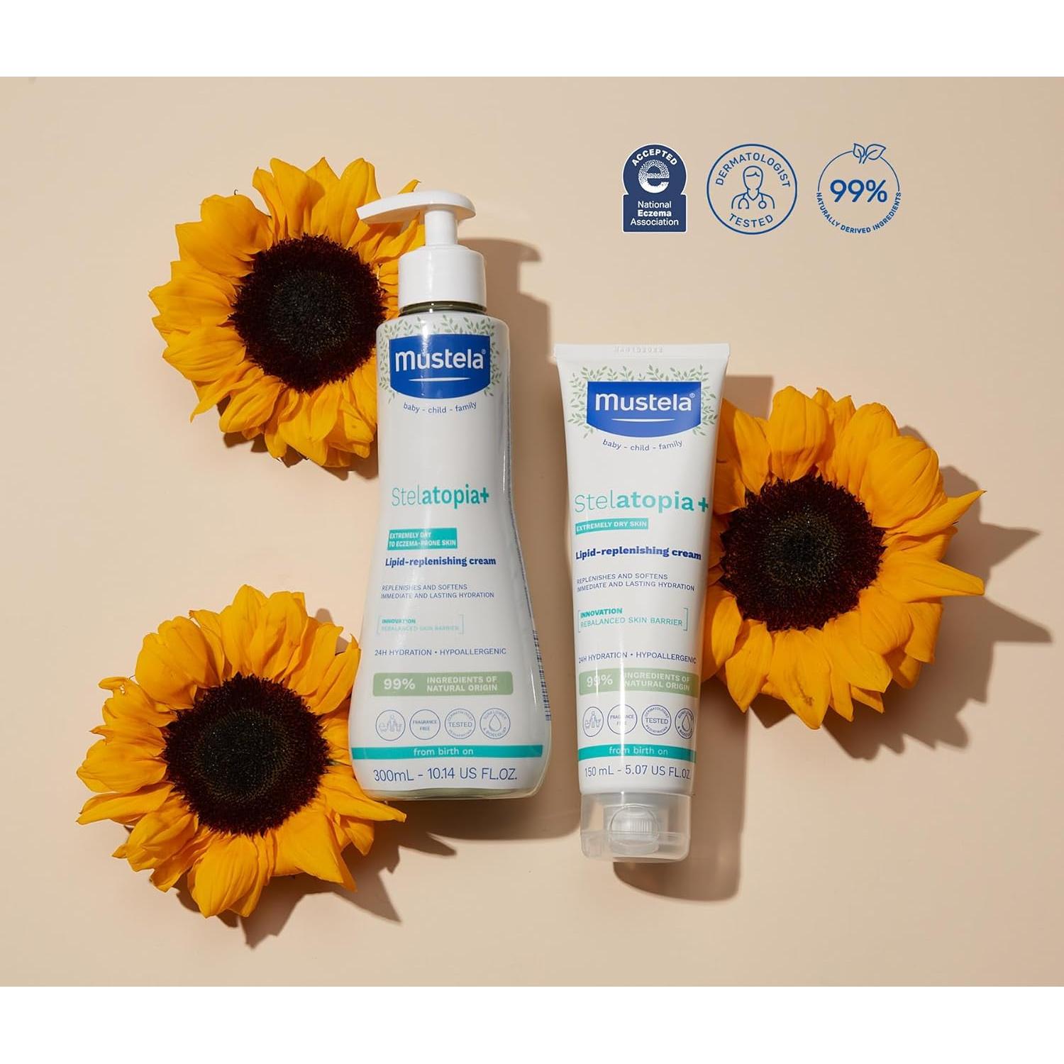 Crema Rehidratante Mustela Stelatopia+ 150 ml Eccema Bebés