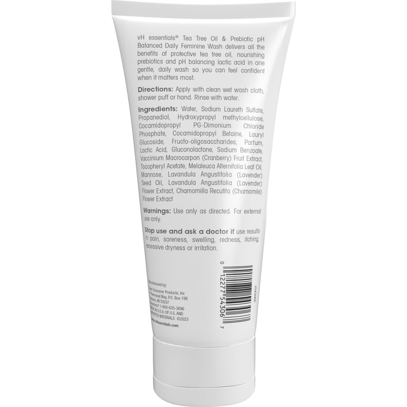 Lavado Femenino Diario vH Essentials 177 ml pH Equilibrado