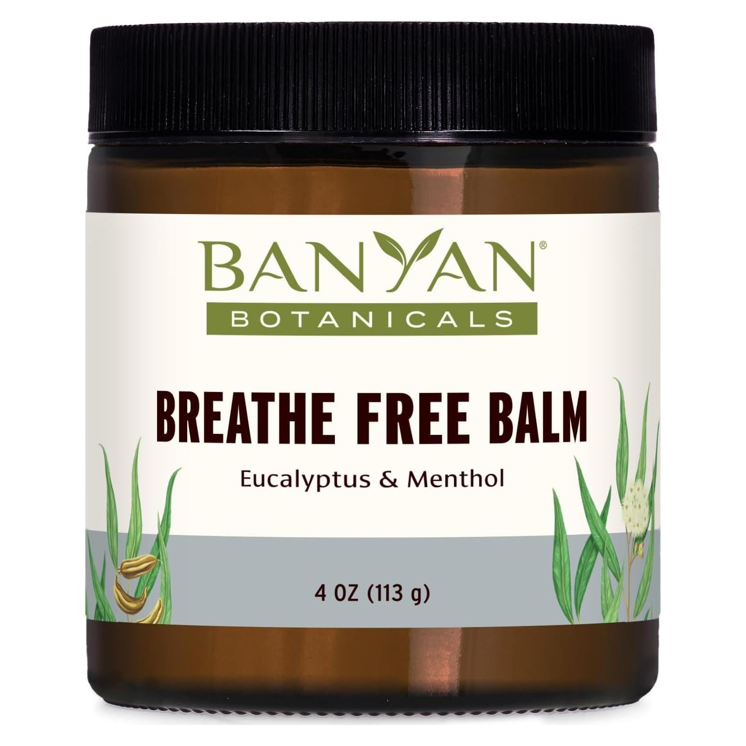 Bálsamo Breathe Free Banyan Botanicals 113g Alivio Respiratorio