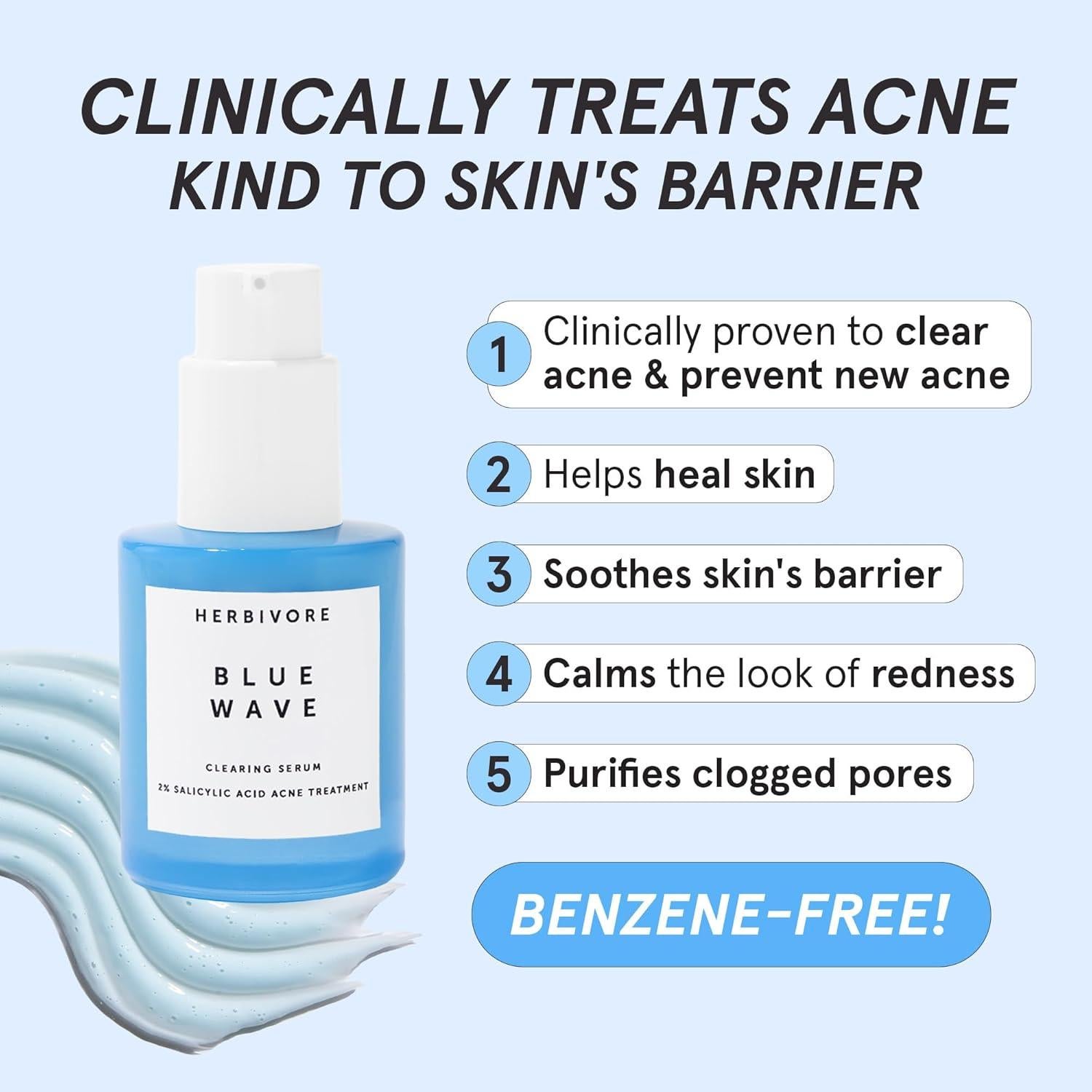 Serum Desincrustante HERBIVORE 30mL 2% Ácido Salicílico Vegano