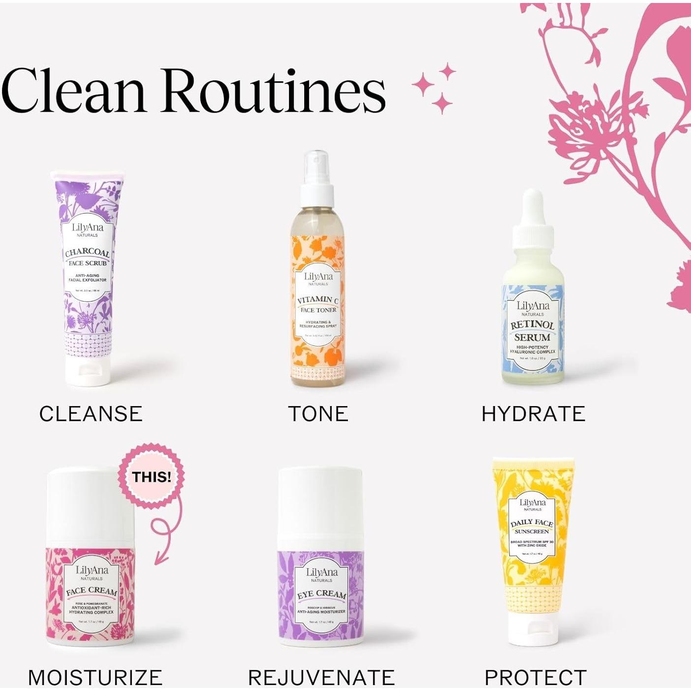 Crema Hidratante Facial y de Cuello LilyAna Naturals 48.2g