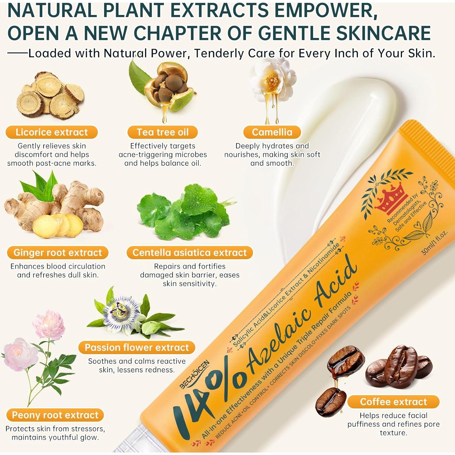 Crema para el Acné Bechoicen 14% Ácido Azelaico 28g