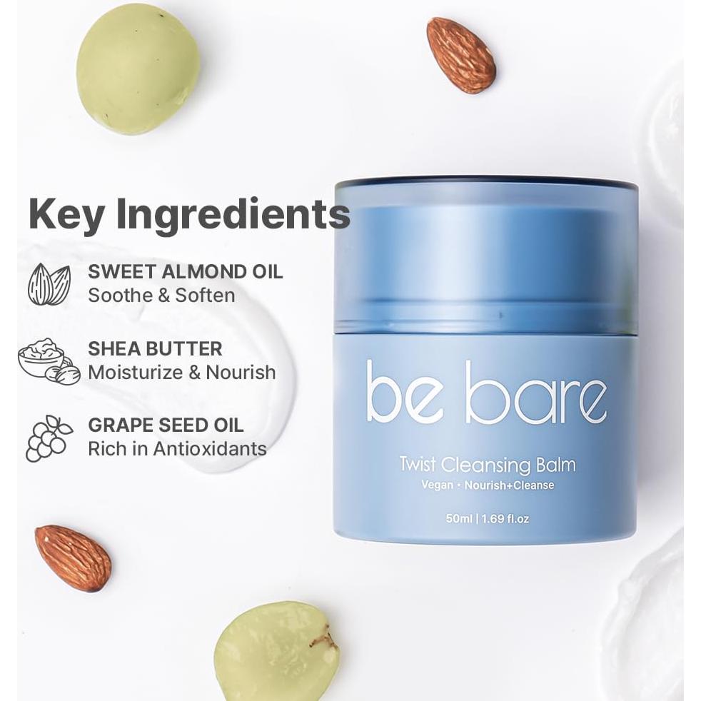 Bebare Twist Cleansing Balm 50 ml - Limpiador Facial Vegano